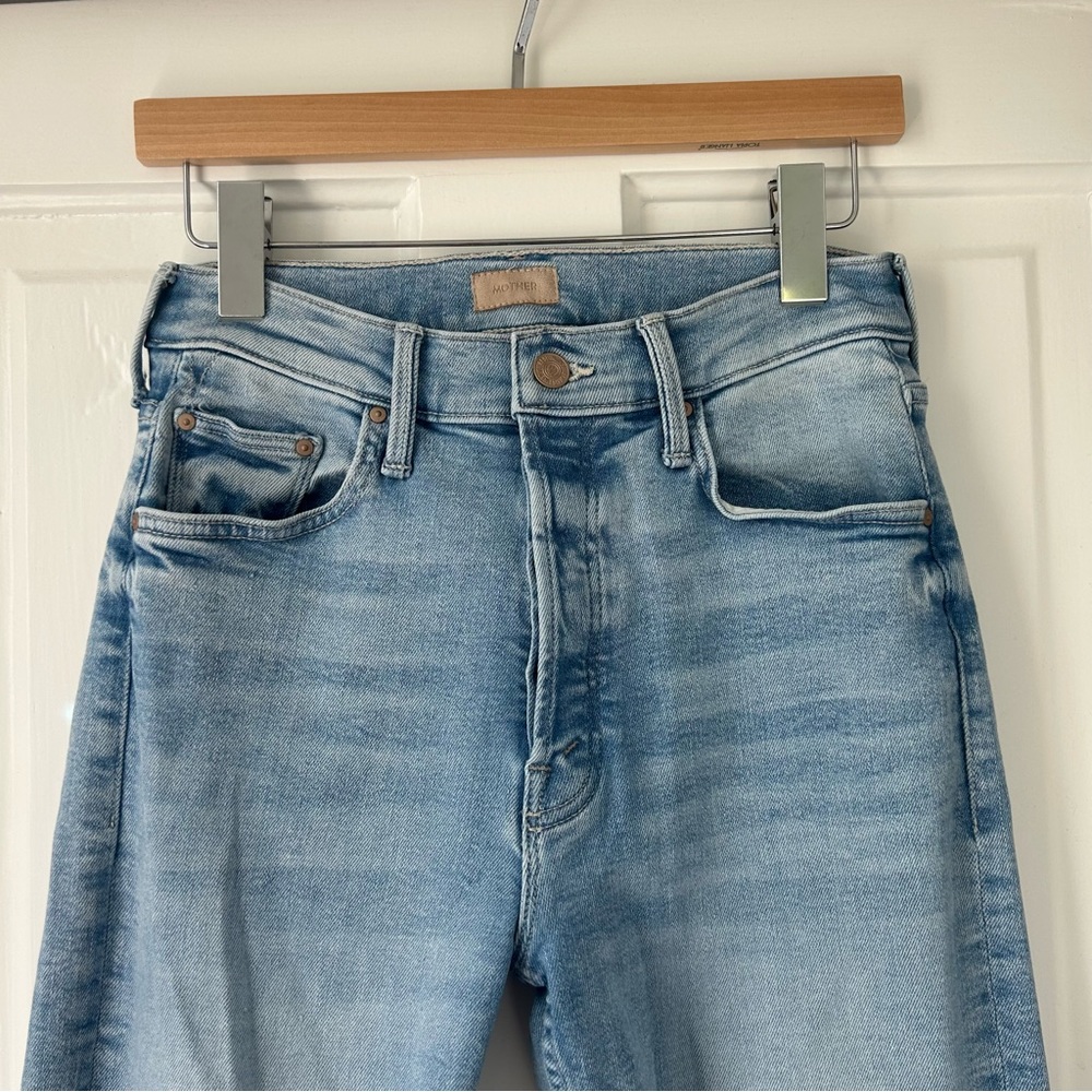 MOTHER The Tomcat Flood High Waist Ankle Straight Leg Jeans - Picture 8 of 8